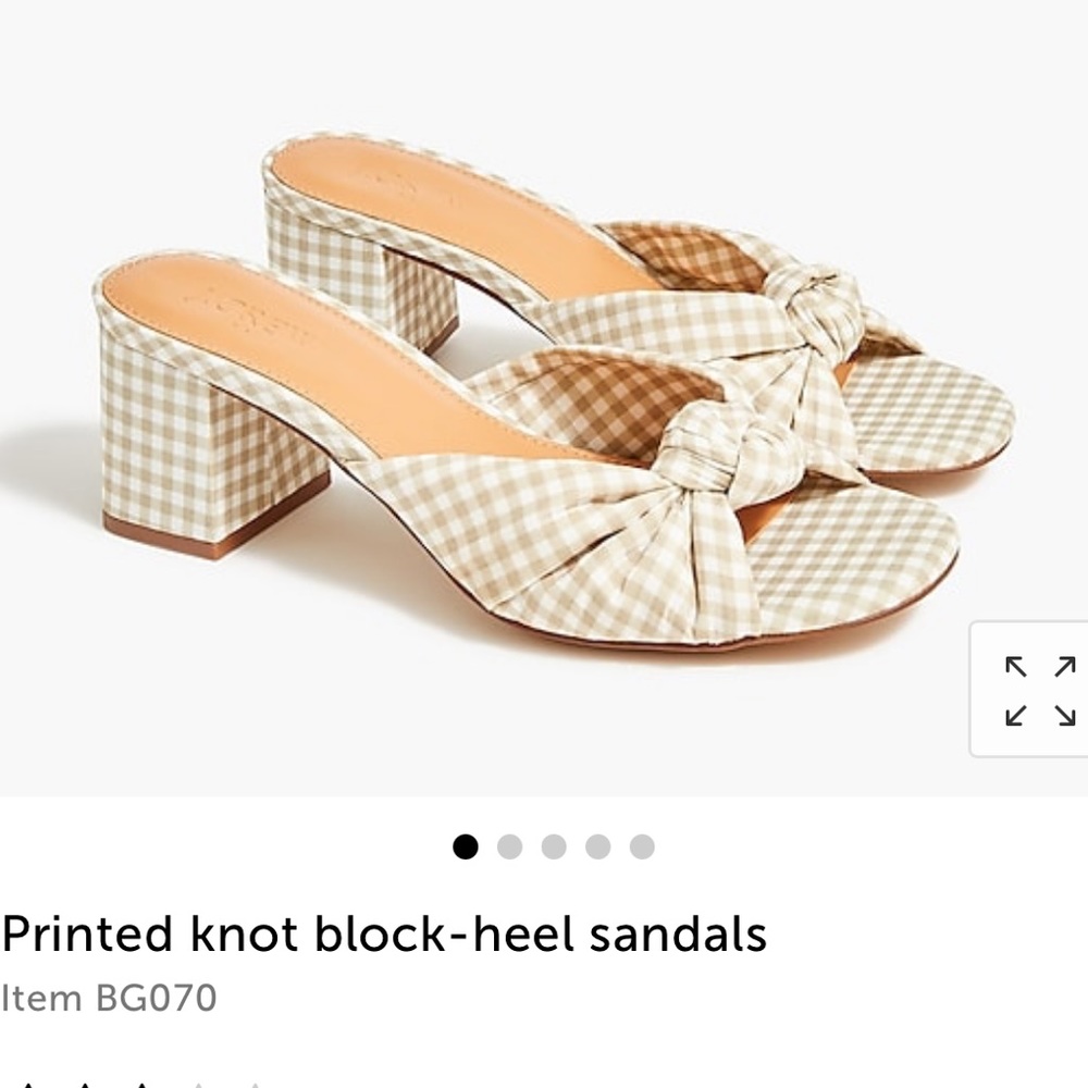 Gingham slides J. Crew Factory
